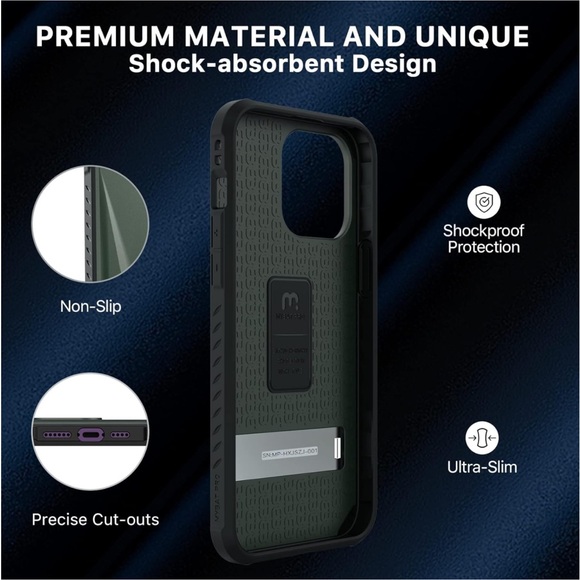 NWT iPhone 14 Pro case with stand and screen protector (6.1”) - Picture 4 of 7